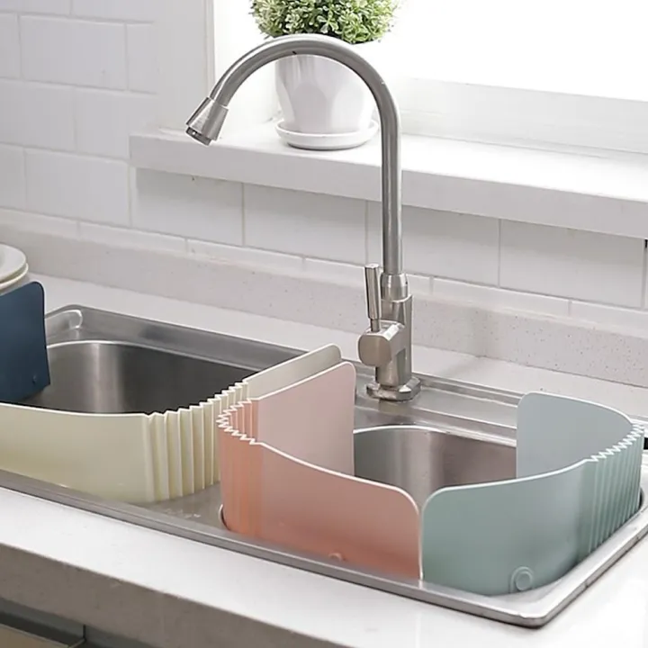 1 Pcs Portable Basin Sink Water Splash Guard Kitchen Bathroom ...