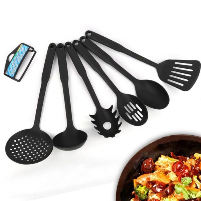 6 Types Heat-resistant Spoon, Cookware Nylon Utensils Non-stick, Special Cooking Shovel Kitchen Tools