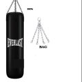 Professional Leather Boxing Bag 3ft with Hanging Chain. 