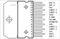 ic TDA 7372 A - ic TDA7372A ~ 4 x 6W power amplifier for car radio. 