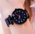 Black Magnetic Chain Strap Tranding In FACEB00K TIKT0K Watch For Girls & Woman. 
