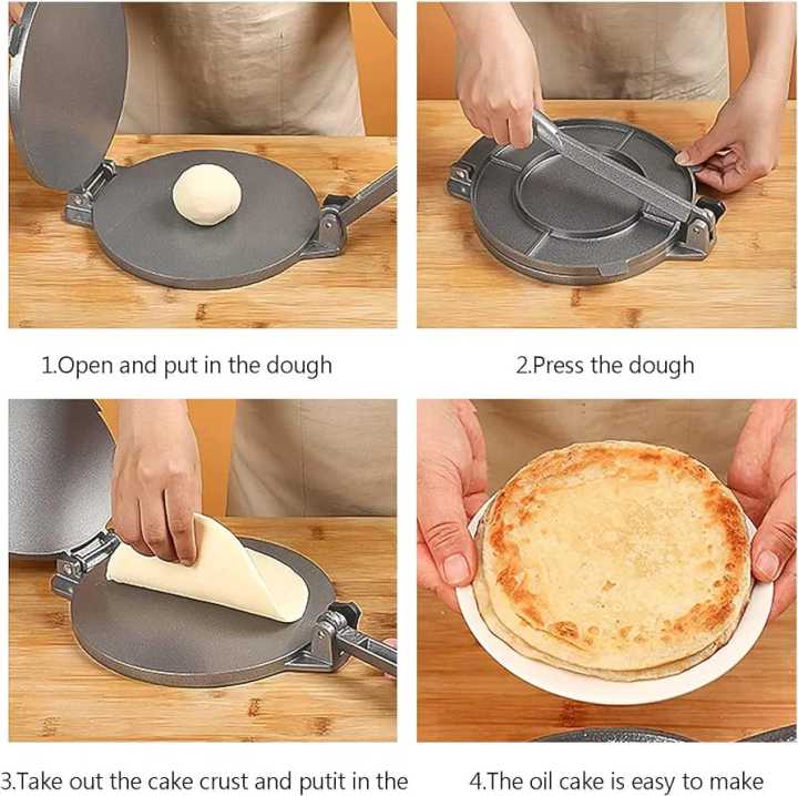 Roti Maker Tortilla Press Dough Press With Foldable Handle, Tortilla Maker,