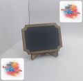 Pack of 5 Small Wooden Chalkboard Mini Black Board for Message Note Memo with Stand (CB-1). 