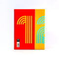 Layflat Notebook 6.75x8.75 in Math Grid Lines - One Two Three - PAPERWORK. 