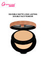 Glamorous Face Invisible Matte Long Lasting Double Compact Powder. 