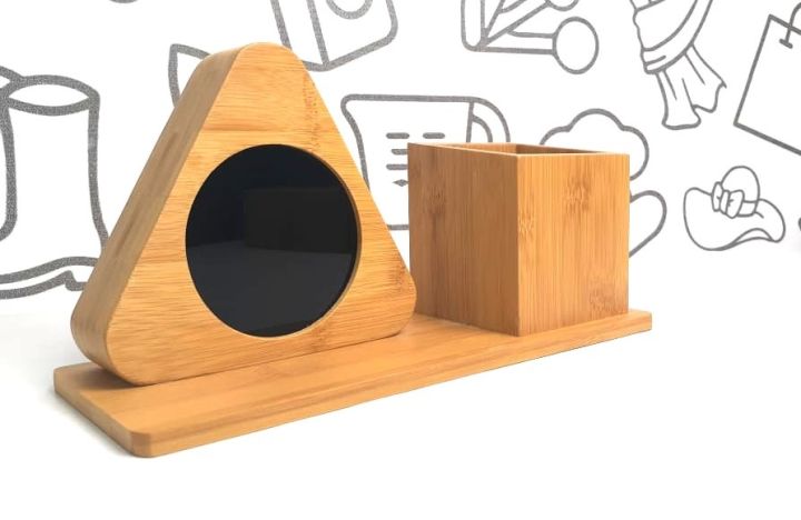 Techmanistan%20Wooden%20Digital%20Triangular%20Shape%20Desk%20Clock%20With%20Pen%20Holder,%20Alarm%20Clock%20with%20Stationery%20Holder,%20LED%20Wooden%20Alarm%20Clock,%20Desktop%20Clock,%20Stationery%20Holder,%20Pen%20Holder%20-%20Image%208