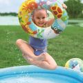 Bestway Play Swimming Pool 4 Feet with Swim Ring and Ball For 3-6 Years Kids. 