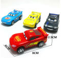 Pack of 4 - McQueen & Friends Plastic Pixar Cars set. 