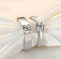 Classic Couple Rings For Men Women CZ Stone Trendy Wedding Lovers' Ring. 