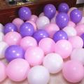 80 Pink , Purple & White Latex Balloons Pack For Birthday , Anniversary Decoration - Bridal Decoration Balloons - Baby Shower Decoration Balloons. 