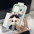 Trendy Cute Couples Pop Mart Labubu Funny Cartoon Casing Compatible for IPhone 15 16 12 11 14 13 Pro Max 16 14 15 Plus XR X XS Max Luxury Soft Case. 