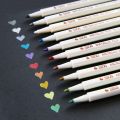 10 Colors STA Metallic Marker Pen Scrapbooking Crafts Card Making Brush Round Head Art Pen Drawing Stationery Office Supplies. 