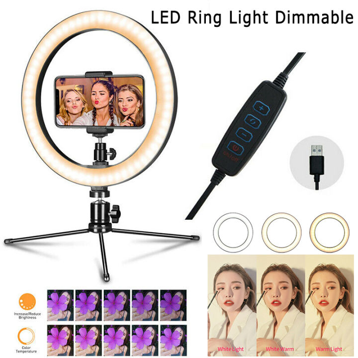 10"%20LED%20Ring%20Light%20Phone%20Holder%20For%20Selfie%20Makeup%20Photography%20Video%20Live%20Stream%20-%20Image%206