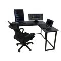 L-Shaped Desk Detachable & Portable Computer Gaming Desk for Home Office and Gamer Large PC Laptop Study Writing Table Workstation. 