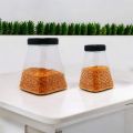 PYRAMID JAR FOR KITCHEN STORAGE - 12 PCS PYRAMID SHAPE FOR DAAL ACHAR SALT SUGAR CANDIES etc. 