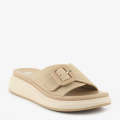 ECS Soft Buckle Flat Slippers For Women. 