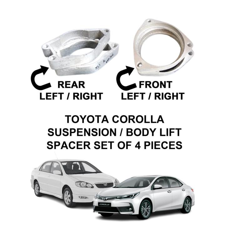 COROLLLA Suspension / Body Lift Spacer - Set of 4 Pieces (2 Front - Left+Right) (2 Rear Left + Right)