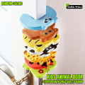 Pack of 4 Child Safety Gate Stoppers | Cute Cow-Shaped Door Stopper & Finger Pinch Animal Door Guard for Kids | child safety door stopper, cow door stopper, baby finger guard, door pinch protector, foam door stopper for kids. 