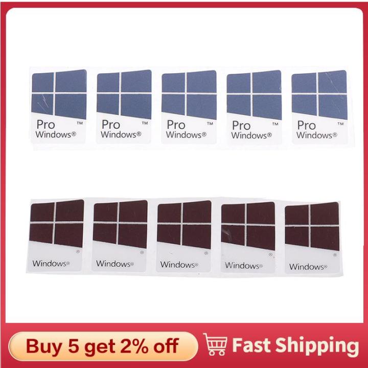 5pcs Windows 10 Stickers WIN10 PRO Label Laptop Logo Sticker Win10 Label Sticker