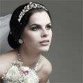 Rhinestone Crown Accessories Party Hair Headband Diamante Veil Tiara. 