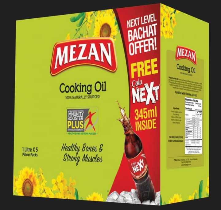 Mezan Cooking Oil 1x5 Ltr Carton