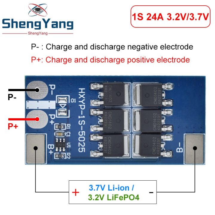 BMS%201S%2012A%2016A%2024A%203.7V%20LiFePO4%20Lithium%20Battery%20Protection%20Board%2018650%204.2V%20Charging%20Voltage/Short%20Circuit/Overcharge%20Prevention%20-%20Image%206