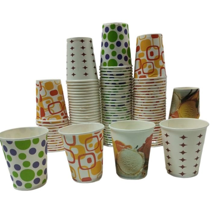 25pcs Multipurpose Disposable Paper Glass Or Cups 180ml 6oz