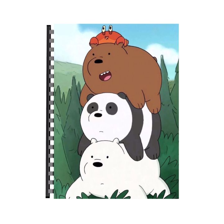 WE BARE BEARS NOTEBOOK A4 SIZE ARTICLE (2128) | Daraz.pk