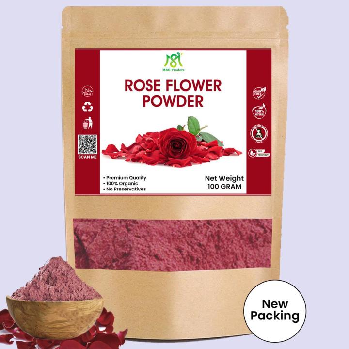 Rose Petals Powder | Rose Flower Powder | Gulab Powder | rose Powder ...