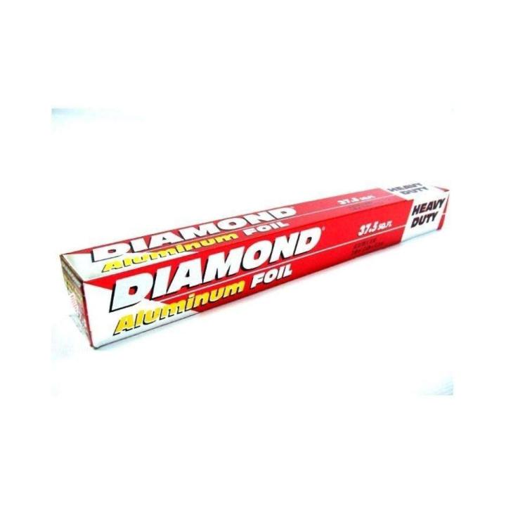 Diamond - Aluminium Foil - 37.5 Sq Ft - Silver