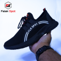 FLK SPOT Black Mens Excercise Running Sneakers Casual shoes Fashion Breathable Fast shoes Training sneakers for Men Tennis Trending sneakers for walking gym. 