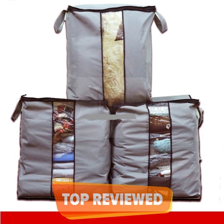 Pack%20of%209%20-%20Portable%20Bamboo%20Clothes%20Blanket%20Large%20Folding%20Bag,%20Non%20woven%20Portable%20Clothes%20Storage%20Bag%20with%20Clear%20View%20Window%20For%20Pillow%20Quilt%20Blanket%20Bedding,%20Large%20Foldable%20Clothes%20Storage%20Zipper%20Bag,%20Cloth%20Storage%20Box%20for%20wardrobe%20-%20Image%202