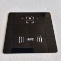 Smart Card Reader Screen Printed Glass Panel Black Tempered Glass. 