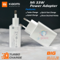 Xiaomi MI 33 Watt Turbo Fast Charger Original with Type C cable | Xiaomi MI 33W Quick charger. 