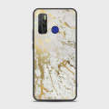 Tecno_ Spark 5 Pro Cover- White Marble Series - HQ Ultra Shine Premium Infinity Glass Soft Silicon Borders Case. 