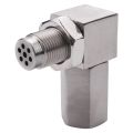 90 Degree CEL Check Engine Light Bungs Oxygen O2 Sensor Socket Real Mini Catalytic Converter 201 Stainless. 