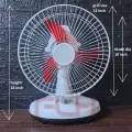 Rechargeable AC/DC 10 inch Table Fan. 