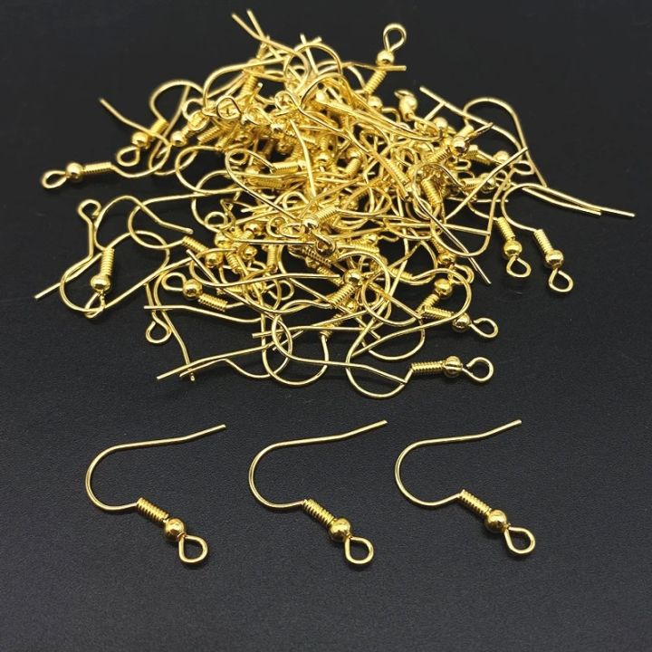 Earring Hooks Base For Jewelry Making 50\Pcs GOLD