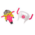 Little Star Minion Face Ride On Car With Under Seat Extra Storage, Push Car For Toddlers With Melody Horn, Flash Light & Headlight Steering Toys, Baby Cartoon Car Four Wheel Buggy, Fun Play Toy & Development, Outdoor & Indoor, Garden For Girls Boys & Kids. 