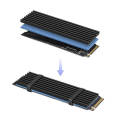 Aluminum Heatsink SSD Heat Sink with Cooling Pad silicon thermal pad for NVME NGFF M.2 2280 PCIE SSD. 