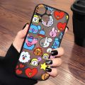 The B-BTS Cute For Apple iPhone 15 14 13 12 11 mini Pro Max 8 7 6S 6 XR X XS Plus Frosted Translucent Phone Case. 
