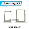 Samsung A3 Dual Sim Jacket Sim Tray Sim Slot Sim Door & Micro SD Tray Jacket For Galaxy A3 - Grey. 