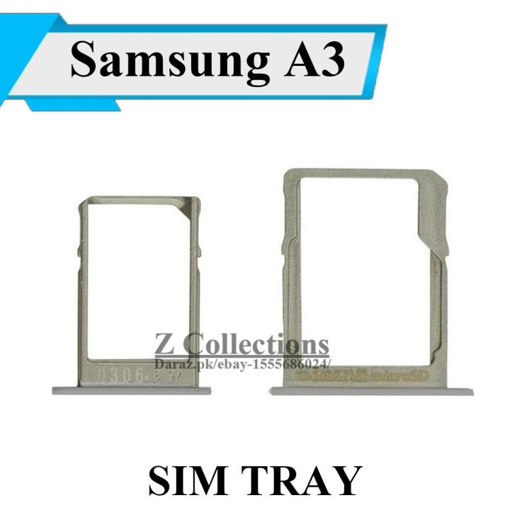 Samsung%20A3%20Dual%20Sim%20Jacket%20Sim%20Tray%20Sim%20Slot%20Sim%20Door%20&%20Micro%20SD%20Tray%20Jacket%20For%20Galaxy%20A3%20-%20Grey%20-%20Image%203