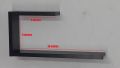1 PIECE WALL HANGING SHELF HOOK STYLE BLACK. 
