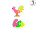 Jigsaw Animal Puzzle Toy For Kids - 6 Animals Puzzle - Size Approx. 3 Inch - Multicolor. 