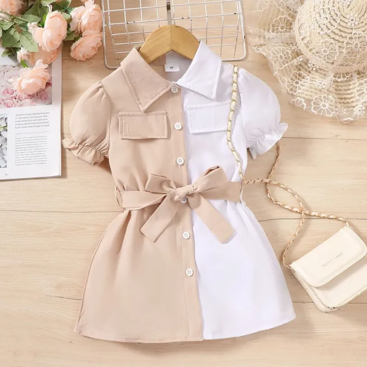 Trendy%20Girls'%20Two-Tone%20Contrast%20Dress:%20Fashion-forward%20Style%20with%20Eye-Catching%20Colors%20-%20Image%205