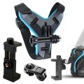 Motorcycle Helmet Chin Stand Mount Holder for Mobile Phones Camera Action Cam Go Pro. 