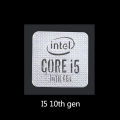 10th Generation Intel Core i9 i7 i5 i3 CPU Metal Sticker Laptop Logo Sticker. 