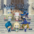 Original Bushiroad Genshin Impact Vol.3 Gashapon Jean Lisa Caya Barbara Noelle Mona Figure 3.5cm Mini Figurine Fans Collections. 