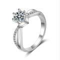 Tienini wishNew Artificial Diamond Ring Ornament European and American Love Diamond Ring Women's Wedding Ring. 